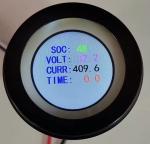 Customizable Round CANbus RS485 SOC TFT LCD display Battery gauge hour meter, EV