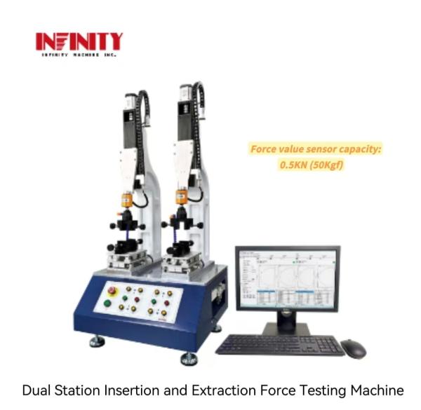 Dual Station Insertion And Extraction Force Testing Machine Suitable for USB
