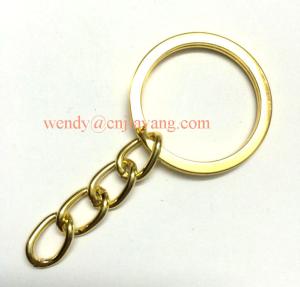 Vaiour types gold color and silver color metal split ring with chains link