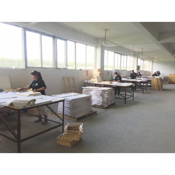 Factory Direct Sale 16*20 Round Shape White Blank Stretched Canvas for Oil Painting