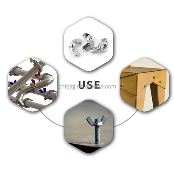 Metric Measurement System Stainless Steel SS304 SS316 Wing Nut DIN315 Alloy Steel for Industrial Applications