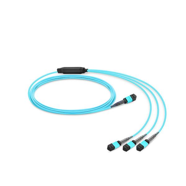 OM3 Trunk MPO MTP Patch Cord 24 Fibers Breakout Patch Cord