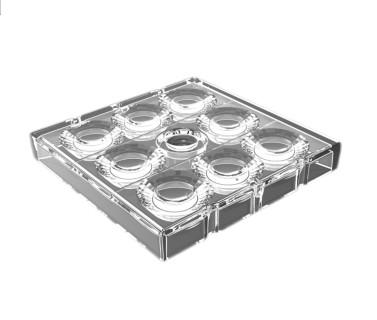 Quality Stable 2x4 In1 Multi Lens Array SMD 5050 30 Degree Plastic Material for sale