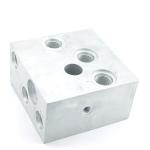 Metal CNC Service Custom Machining Aluminium Valve Hydraulic Manifold Block