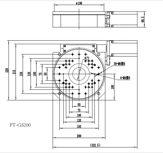 Aluminum Alloy 200mm Motorized Rotation Stage Electric Rotary Table 360 Degree/Sec