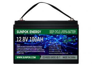 Wholesale SUNPOK LiFePo4 Portable Deep Cycle Battery Pack Power Station 12V 24V 100ah from china suppliers