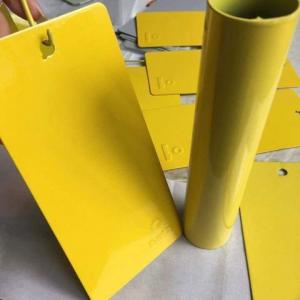 Wholesale Yellow High Gloss Epoxy Polyester Powder Coating Paint Metal Surface from china suppliers