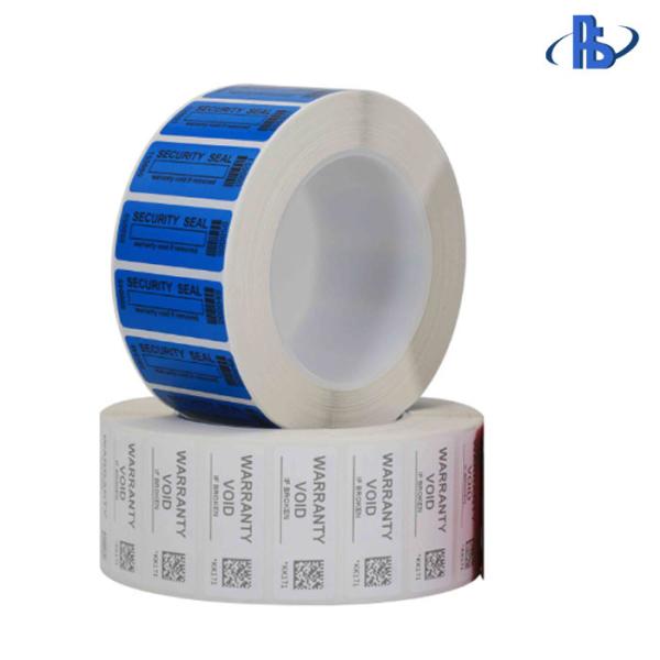 Full Transfer VOID Security Labels Waterproof With Serial Number