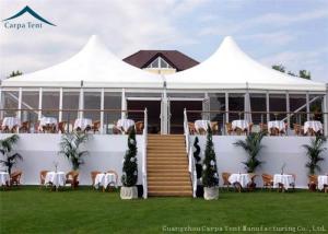 Wholesale Stander Size High Peak Pagoda Wedding / Party Tent With Glass Wall And Curtains from china suppliers