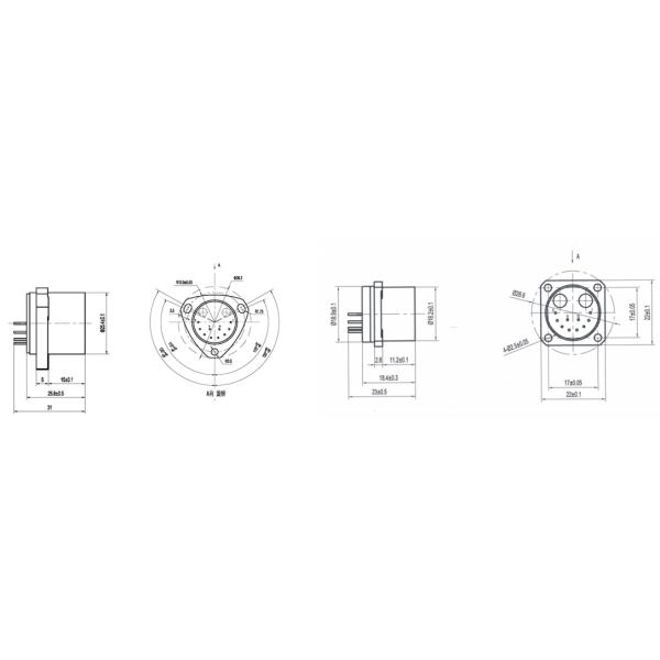 Flexible Accelerometer Sensor Mems Single Axis High Temperature Quartz For Aerospace
