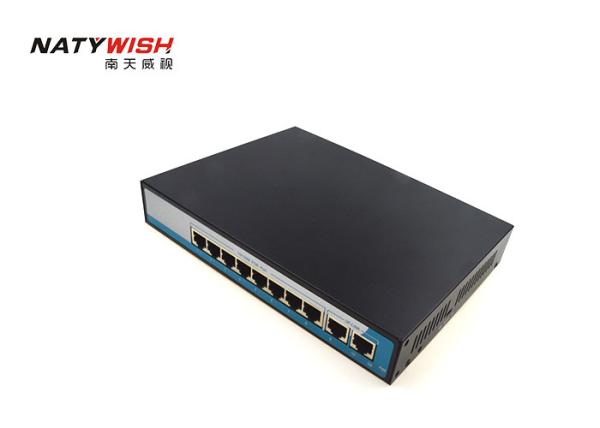 Quality Small Convenient POE Ethernet Switch , 10 Port POE Switch 20Gbps Bandwidth Non - Blocking for sale