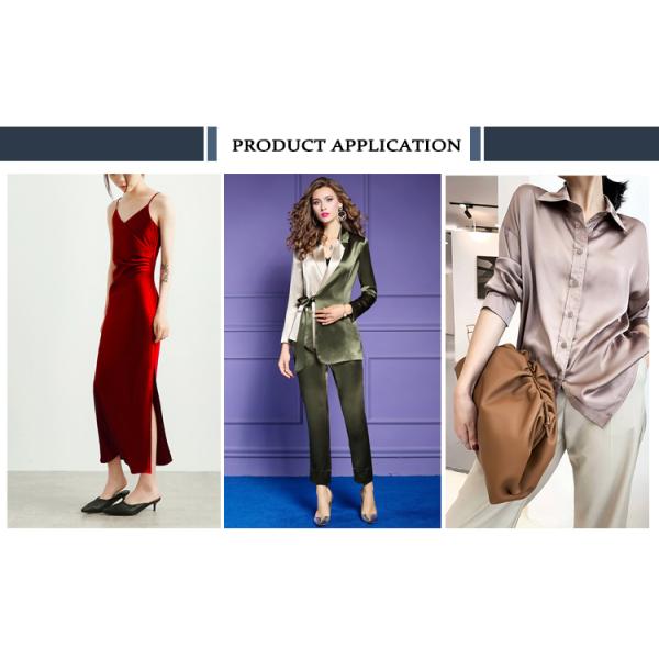 Smooth Weave Polyester Cellulose Acetate Satin Fabric For Pajamas