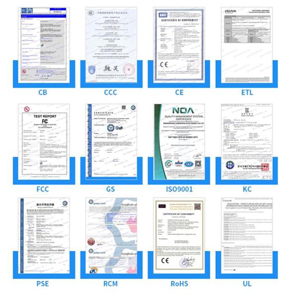 ETL Desktop High Efficiency IP44 12v Adapter For LED Strip Lights