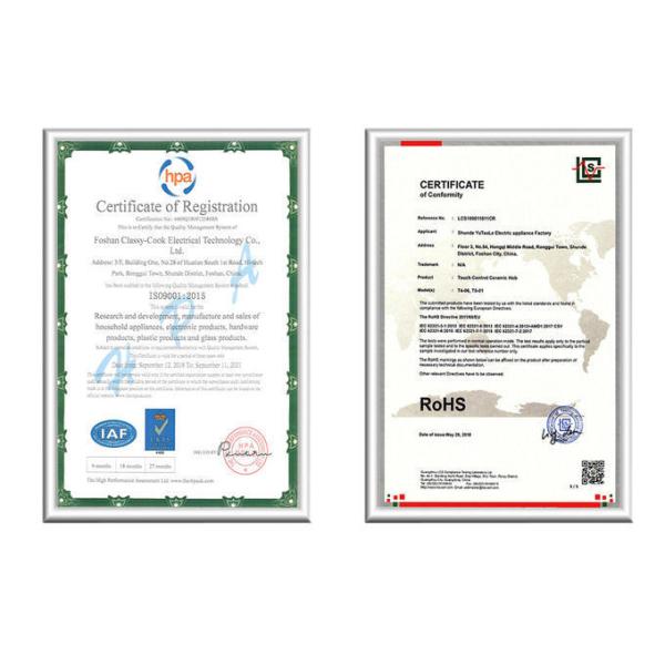 4.4KW Two Burners Built In Electric Induction Stove 730*430mm