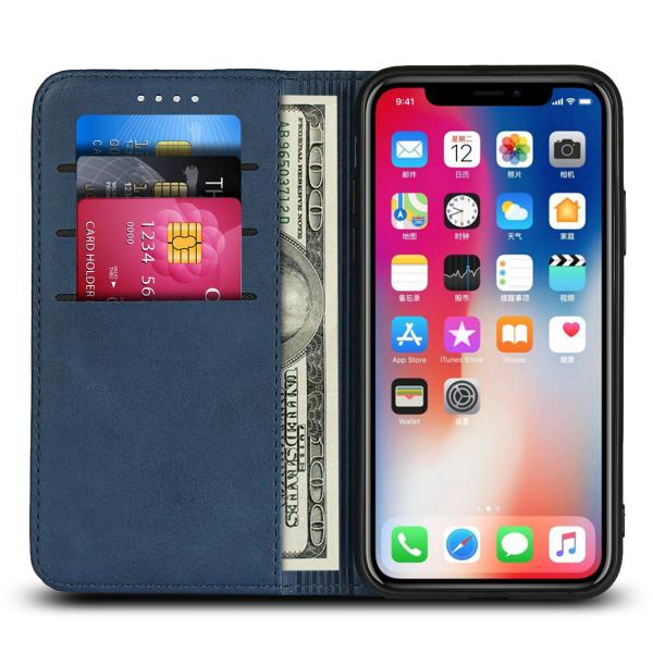 iPhone XS Wallet Case, Premium PU Leather Flip Cover[Kickstand Feature] For iPhone 6,7,8,X,XS,XS MAX,XR
