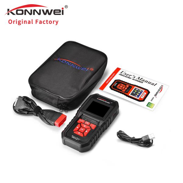 Battery Tester Konnwei Scan Tool KW850 Kia Fiat Bentley Peugeot Mercedes Obd2