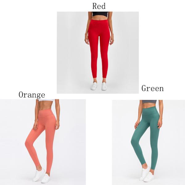 Finished High Waisted Squat Proof Leggings Breathable Full Length Yoga Pants