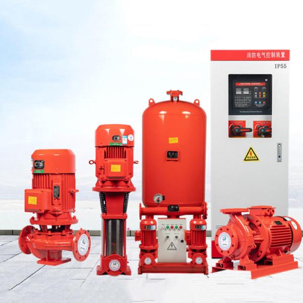 Long Axis Multi Stage Fire Fighting Water Supply System Vertical Stabilizing 0.37-200KW