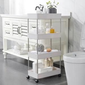 Wholesale Multilayer Mobile Storage Trolley Rack For Kitchen Bedroom Bathroom from china suppliers