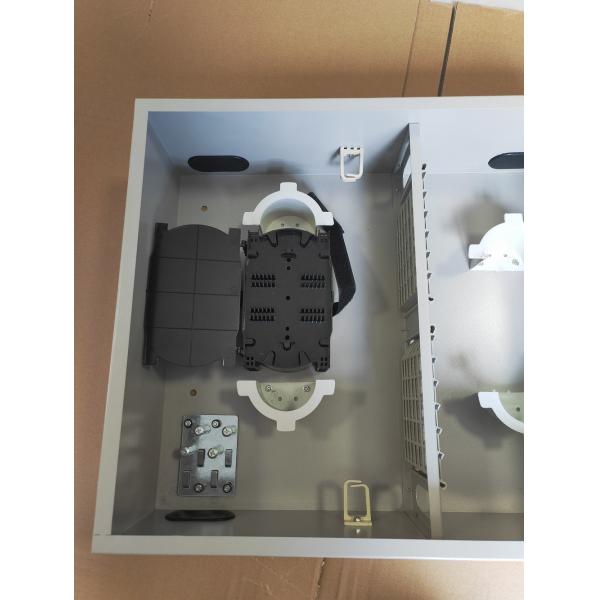 72Port Single Door Wall Mount Fiber Enclosure 72fibers (SC/SX) Grey / Customized