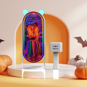 China Self Service Photo Printing Kiosk 5-feet Long Smart Magic Mirror Photo Booth For Party on sale