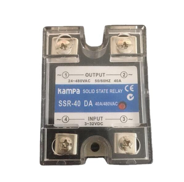 Quality Solid State Relay SSR-40DA 40A DC to AC SSR Relay1P SSR 40A Input 3-32VDC Control Output 24-480VAC for sale