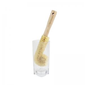 China Wooden Coconut Cleaning Brush For Cups Decanters Bottles on sale
