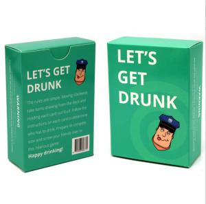 China Customized 100 Cards 300gsm Coated Paper Drinking Card Games 63x88mm on sale