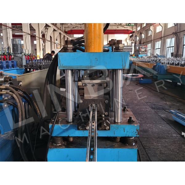 Chain Drive Galvanized Photovoltaic Rack Roll Forming Production Line With Flying Cutting