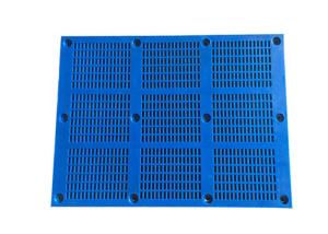 Tensioned PU Ming Screen Mesh , Dewatering Polyurethane Vibration Sieve Panel