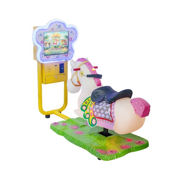 Quality 3D horse ride Coin Operated Arcade Machines with interactive game screen for sale