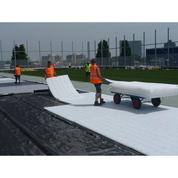 Anti Clogging 700g Polypropylene Non Woven Geotextile For Railway Base Strengthening