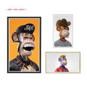 China 15.6 Digital Smart WiFi Photo Frame LED Display Photography Art NFT Charcoal Gray on sale