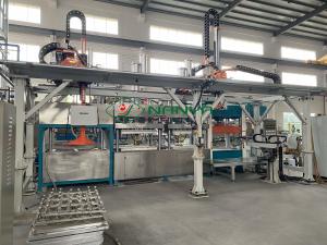 Wholesale Vacuum Suction Pulp Plate Making Machine Fully Automatic Pulp Food Tray Making Machine from china suppliers
