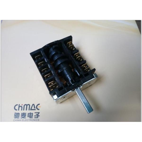 Knob 6 Position Rotary Switch For Oven / Stove 250V 16A Brass Terminal