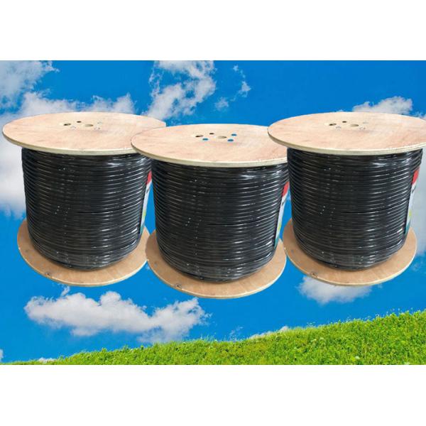 Outdoor UV PE Jacket Siamese Coax Cable PK-75-2-13 2x24x0.2mm CCA Power Wire