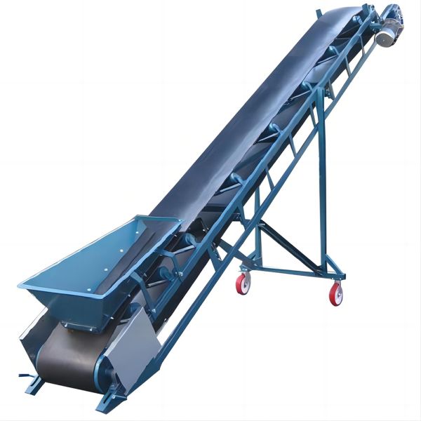 Folding Stainless Steel Belt Conveyor with Adjustable Speed for Efficient Material Transport
