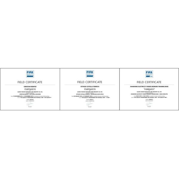 Green Football Artificial Turf 5/8" Gauge With PP+LENO Backing And SBR Latex Coating Adhensive