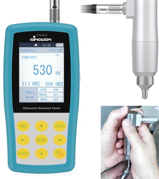 Quality Short Manual Probe Ultrasonic Hardness Tester , Durometer Testing Equipment for sale