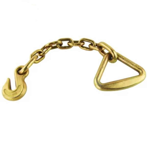 2t Working Load Limit Ratchet Load Binder with Standard G70 Chain Triangle Ring and Hook