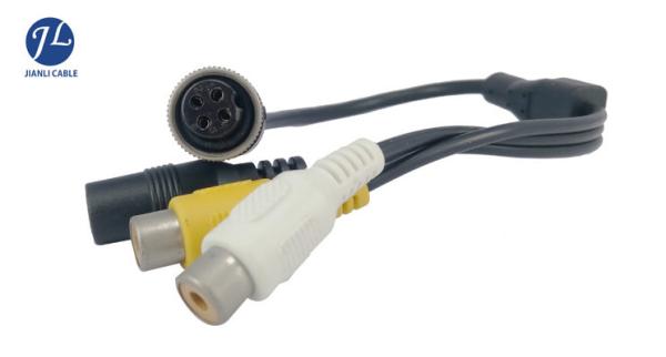 Quality Video Audio Power DC BNC RCA Cable For Vehicle Security Camera System for sale