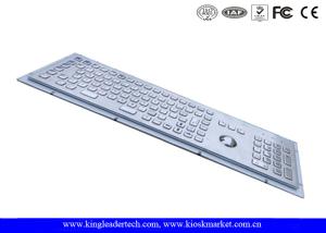 Industrial Kiosk Computer Metal Keyboard With Panel Mount Function Keys