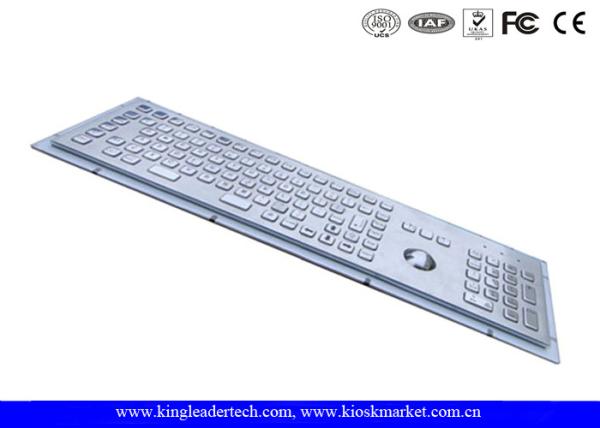 Quality Industrial Kiosk Computer Metal Keyboard With Panel Mount Function Keys for sale