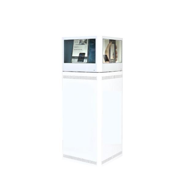 Quality Double Sided Transparent LCD Screen AC 110V ~ 240V With Tempered Glass Door for sale