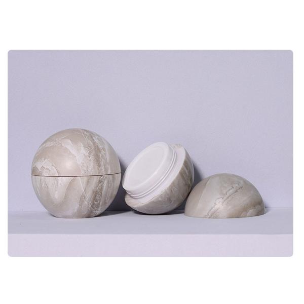 Factory Direct Sale Acrylic Round Ball-shaped Eye Cream Jar Small Capacity Body Face Cream Jar Luxury Cosmetic Containers Set