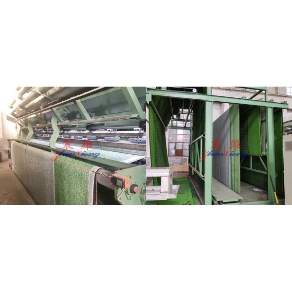 50kW Automation Artificial Grass Making Machine Turf Manufacturing Football Grass Fault Alarm Self Stop