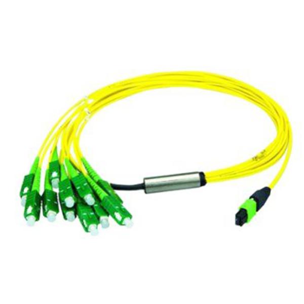 SM Breakout MPO Fiber Optic Patch Cord APC Interface Customized Length