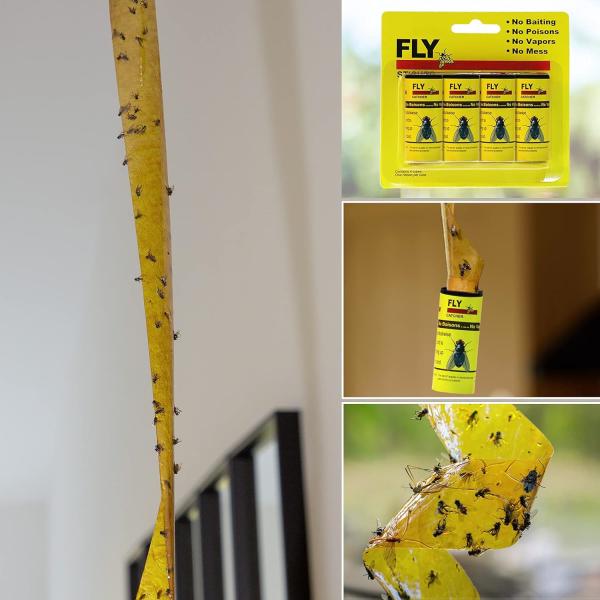JZ Pest Control Eco Friendly Uv Fly Killer Paper Safe Adhesive Insect Pest Control Fly Traps