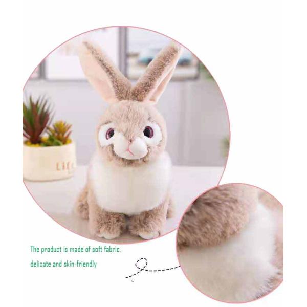 OEM 30cm Long Bunny Plush Toy For Baby Soothing