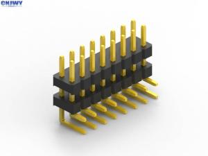 China 2 Pins To 100 Pins Circuit Board Pin Connectors , Double Plastic 2.54 Mm Pin Connector on sale